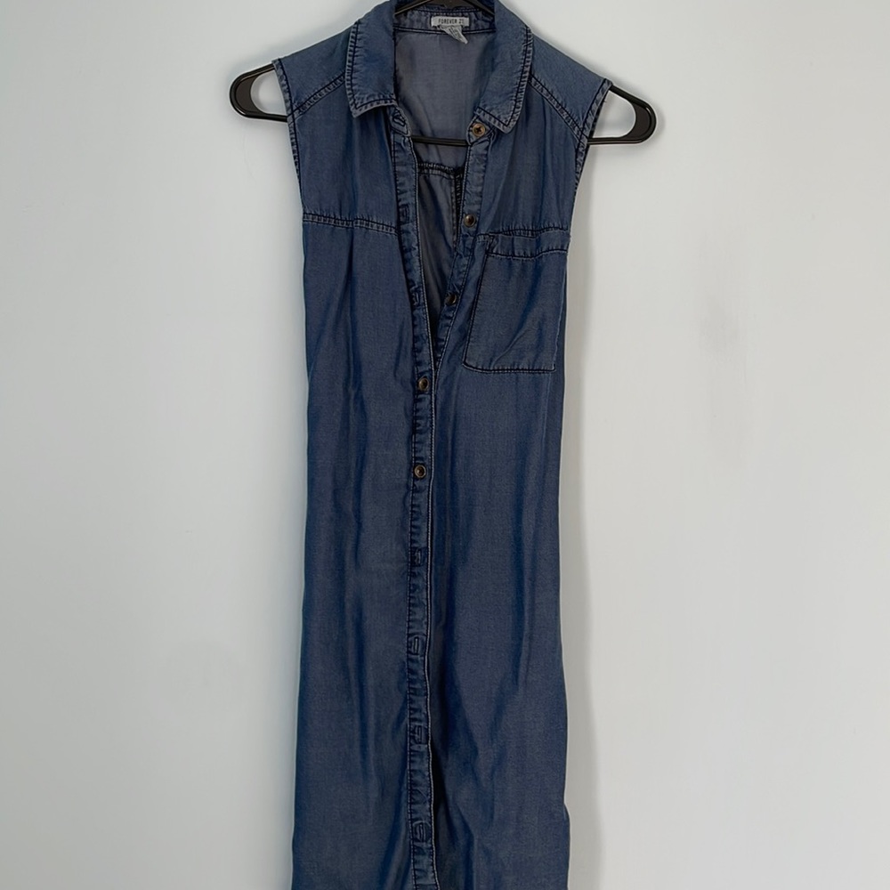 Jean shirt vest